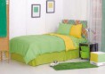 Plumón de pluma verde con amarillo